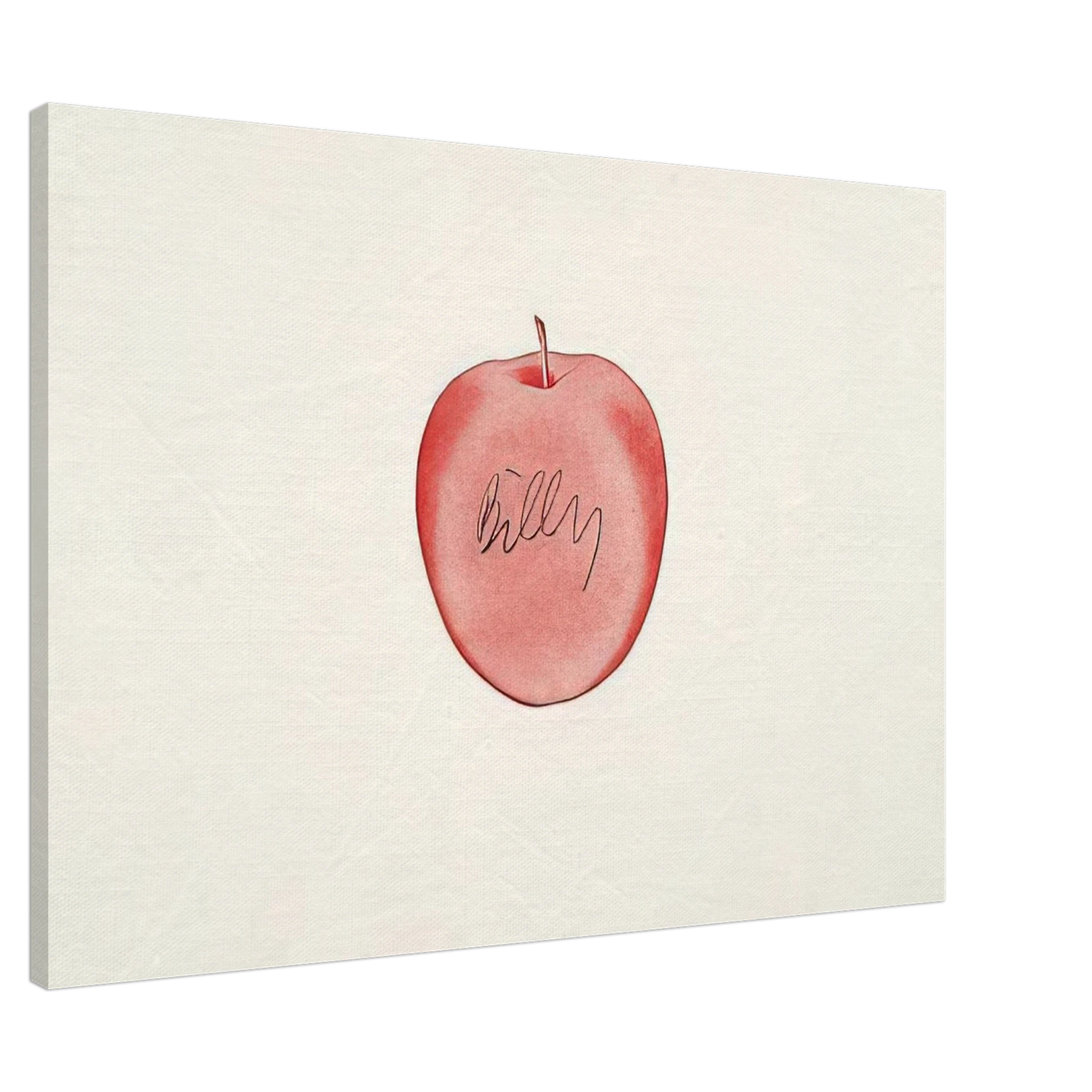 Billy Apple - Red Apple - 1996 Canvas - 20x30 cm / 8x12 inches-canvas