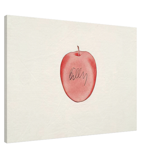 Billy Apple - Red Apple - 1996 Canvas - 20x30 cm / 8x12 inches-canvas