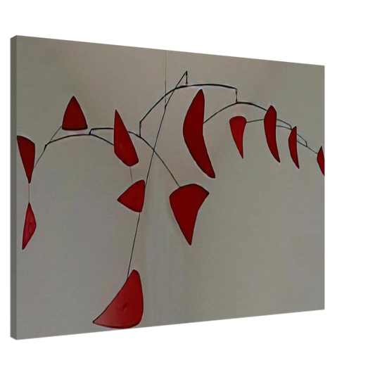 Alexander Calder - RED MOBILE 1956 Canvas - 20x30 cm / 8x12 inches-canvas