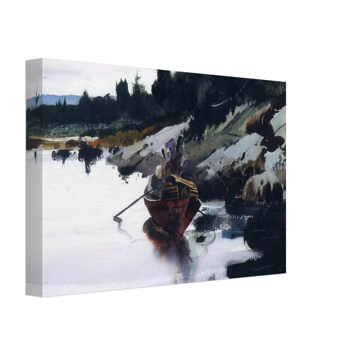 Andrew Wyeth - TURKEY COVE LEDGE Canvas - 70x100 cm / 28x40 inches-canvas