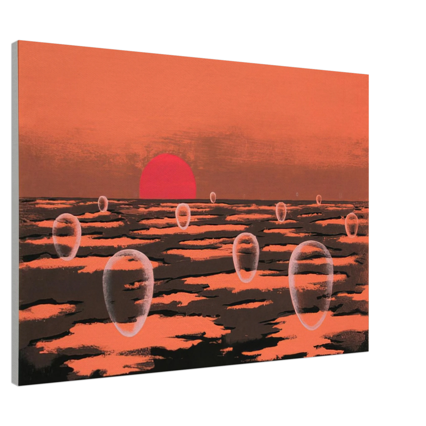 Clarence Holbrook Carter - Eschantos 28 - 1977 Canvas - 20x30 cm / 8x12 inches-canvas