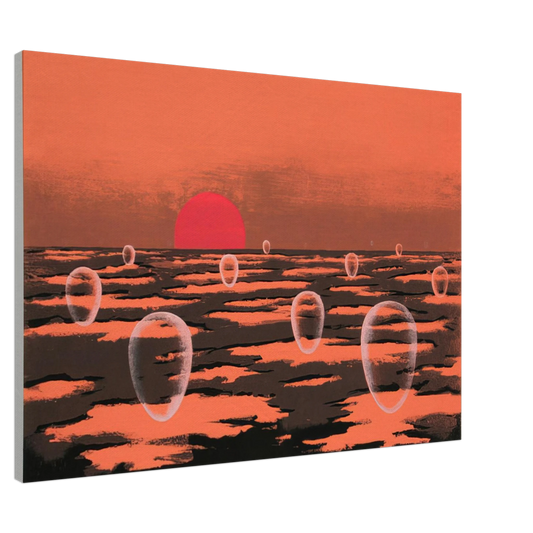 Clarence Holbrook Carter - Eschantos 28 - 1977 Canvas - 20x30 cm / 8x12 inches-canvas