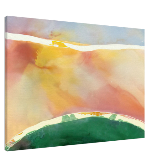 Ronnie Landfield - Bay Breeze - 1969 Canvas - 20x30 cm / 8x12 inches-canvas