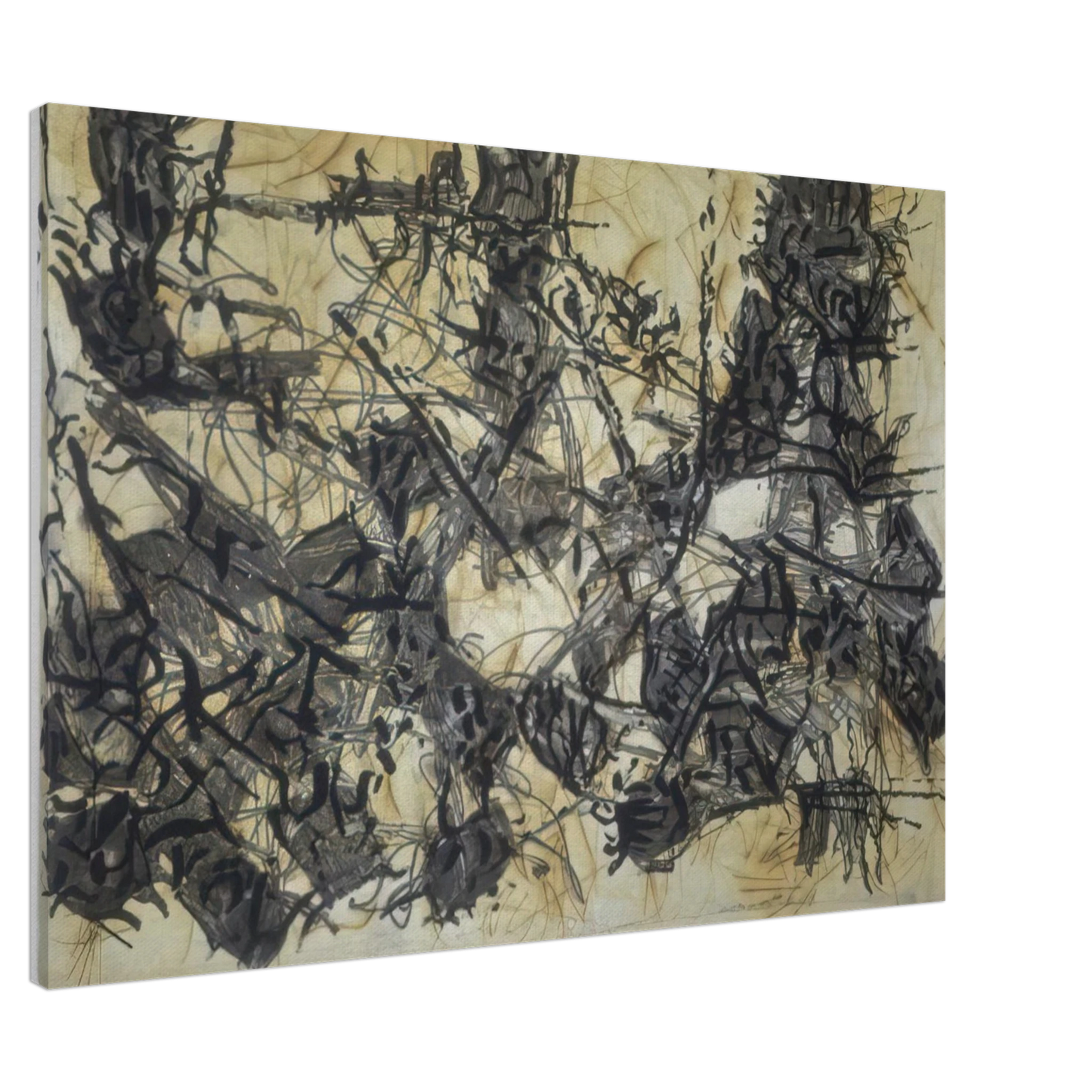 Jean-Paul Riopelle - Constructions chimeriques Canvas - 20x30 cm / 8x12 inches-canvas