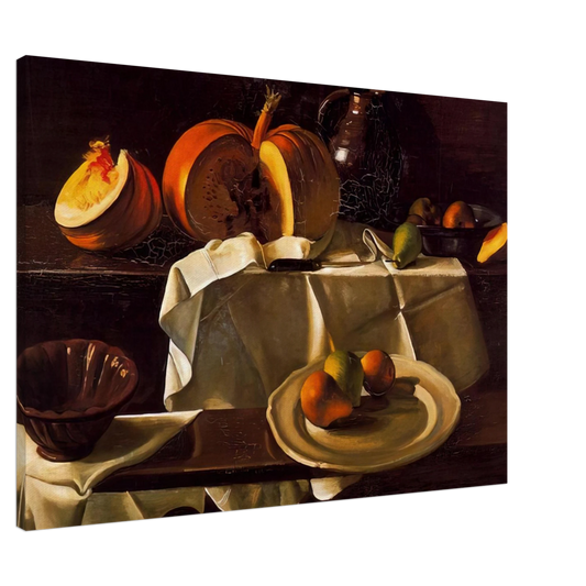 Andre Derain - THE STILL LIFE WITH PUMPKIN 1939 Canvas - 20x30 cm / 8x12 inches-canvas