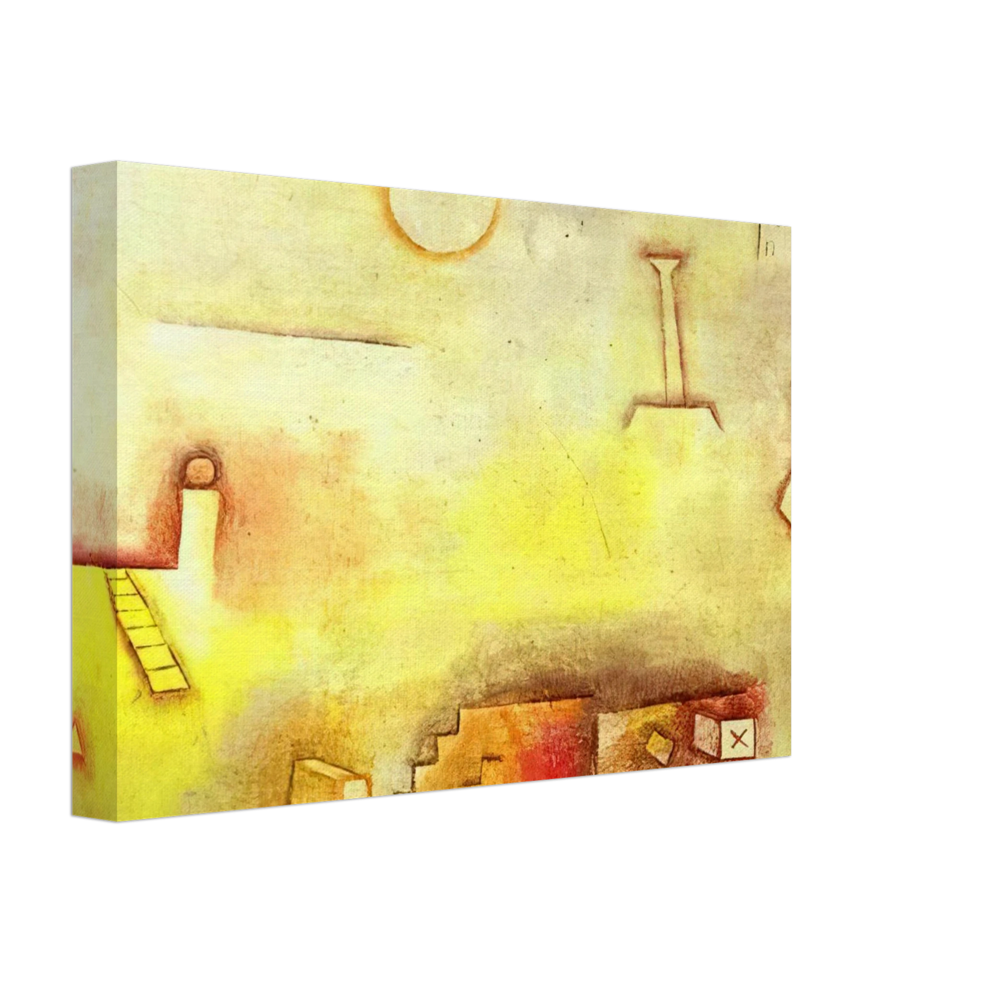 Paul Klee - RECONSTRUCTING 1926 Canvas - 70x100 cm / 28x40 inches-canvas