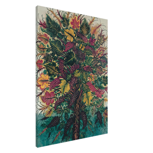 Seraphine Louis - Les Grappes de Raisin - 1930 Canvas - 20x30 cm / 8x12 inches-canvas