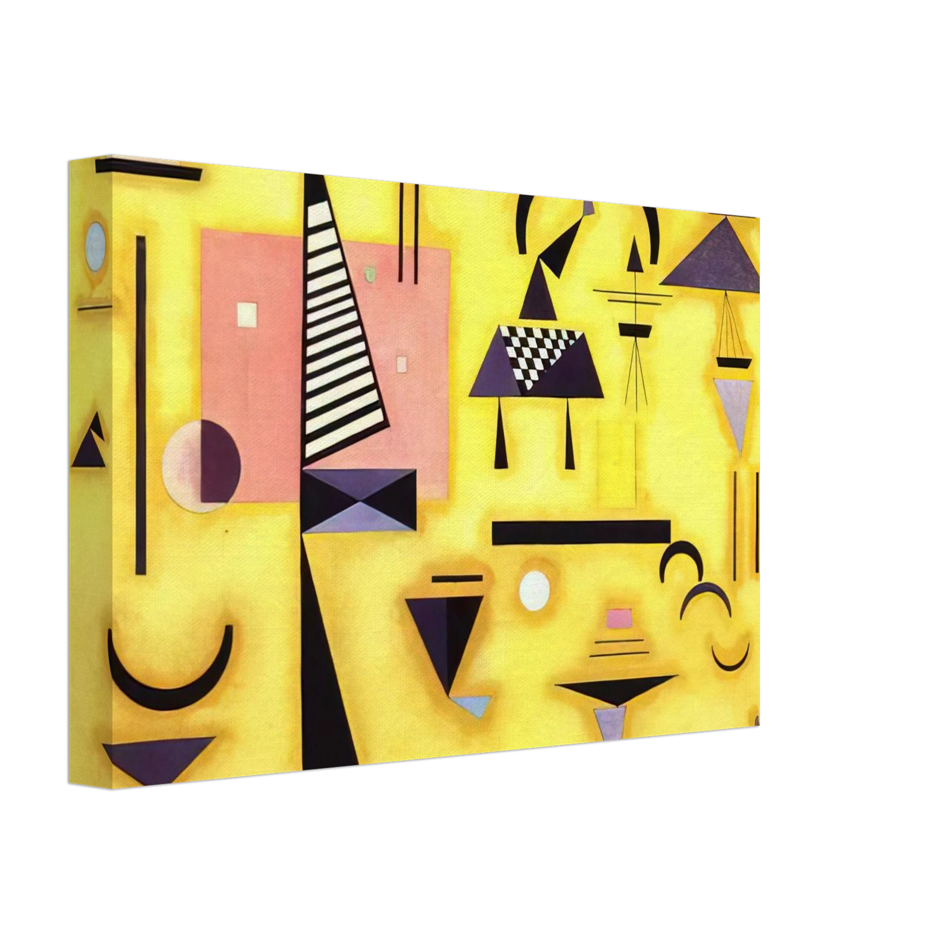 Wassily Kandinsky - DECISIVE PINK 1932 Canvas - 70x100 cm / 28x40 inches-canvas