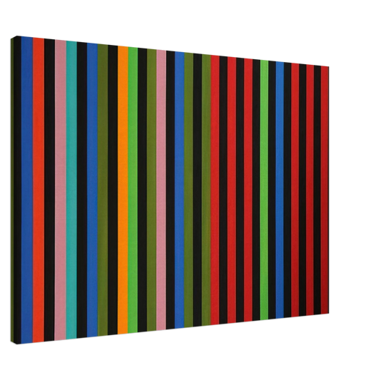 Gene Davis - Firebox - 1964 Canvas - 20x30 cm / 8x12 inches-canvas