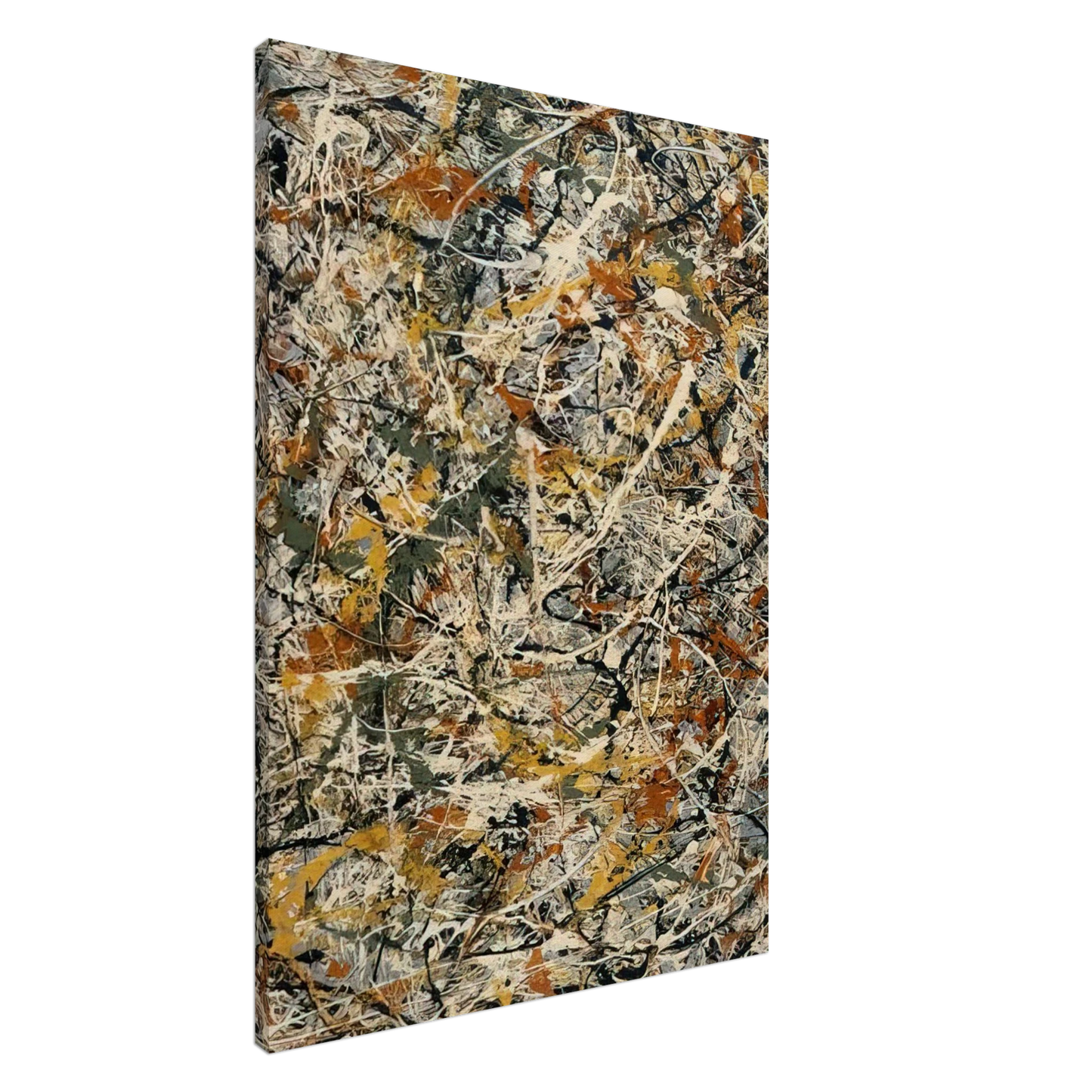Jackson Pollock - NUMBER 3 1 Canvas - 20x30 cm / 8x12 inches-canvas