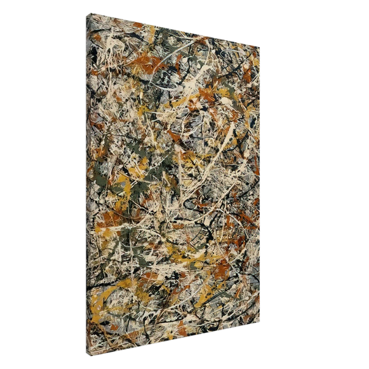 Jackson Pollock - NUMBER 3 1 Canvas - 20x30 cm / 8x12 inches-canvas