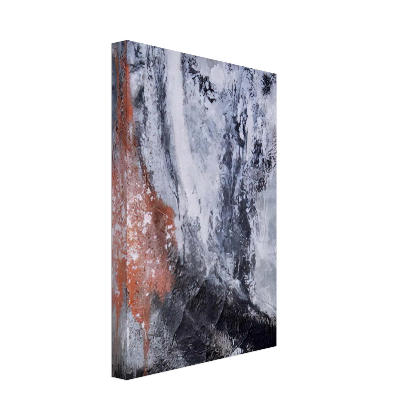 Jiro Yoshihara - Untitled - Tachisme Canvas - 70x100 cm / 28x40 inches-canvas