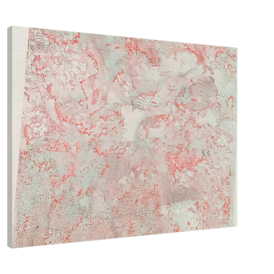 Nancy Graves - ANAGLYPHIC VIEW MOON ROCKS STEREOSCOPIC IMAGE OF LUNAR SURFACE 1973 Canvas - 20x30 cm / 8x12 inches-canvas