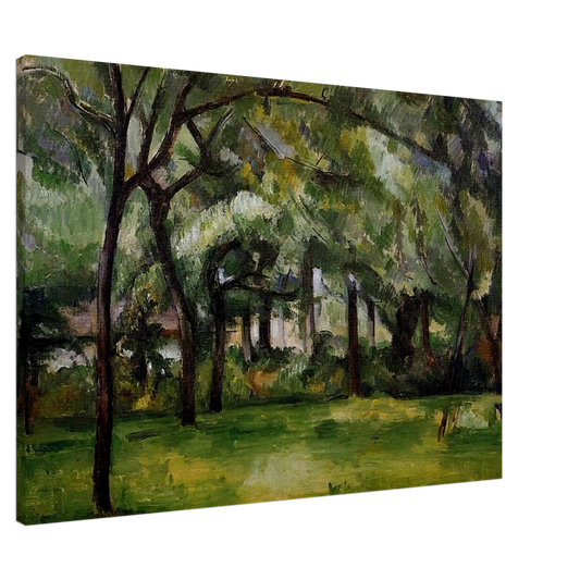 Paul Cezanne - Farm in Normandy. Summer Canvas - 20x30 cm / 8x12 inches-canvas