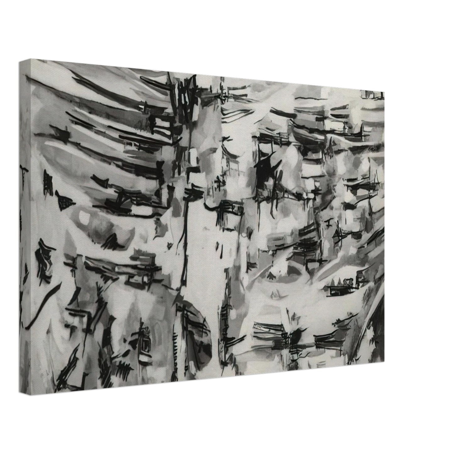 Maria Helena Vieira da Silva - Composition - 1955 Canvas - 70x100 cm / 28x40 inches-canvas