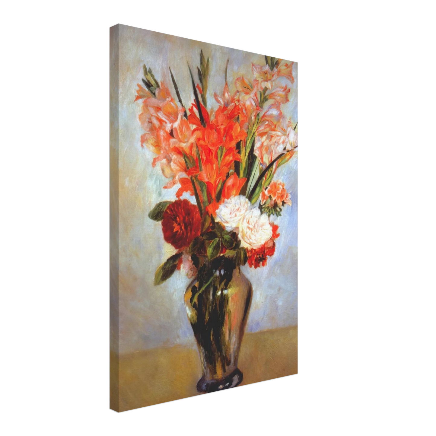 Pierre-Auguste Renoir - Gladioli Canvas - 40x60 cm / 16x24 inches-canvas