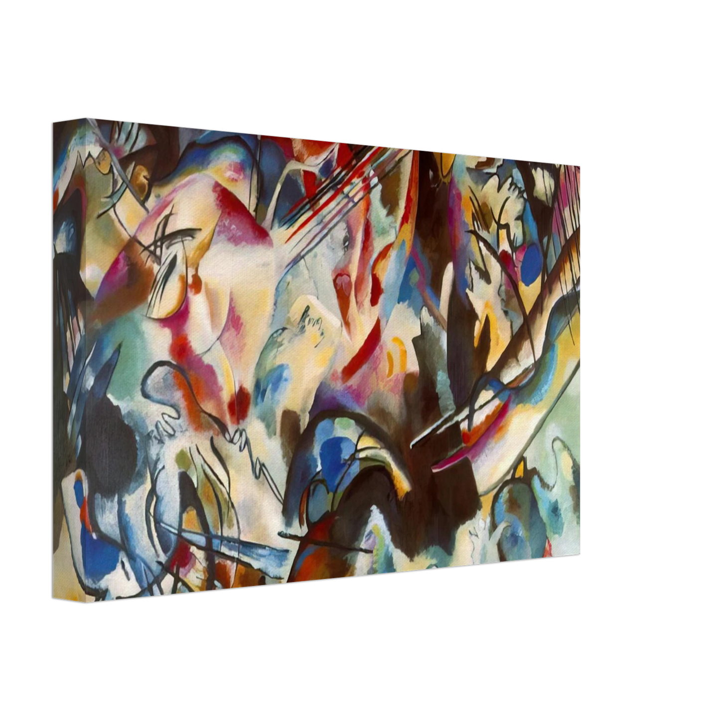 Wassily Kandinsky - COMPOSITION VI 1913 Canvas - 40x60 cm / 16x24 inches-canvas