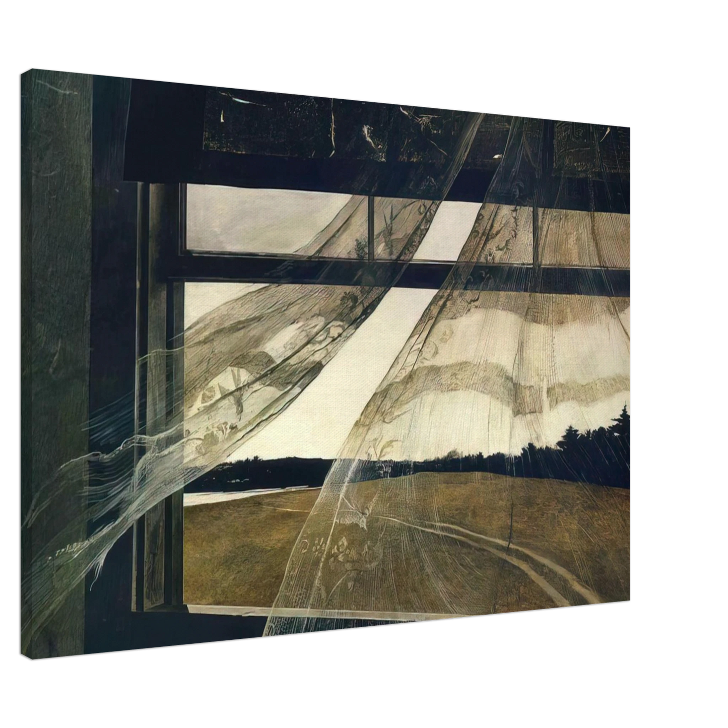 Andrew Wyeth - WIND FROM THE SEA 1947 Canvas - 20x30 cm / 8x12 inches-canvas