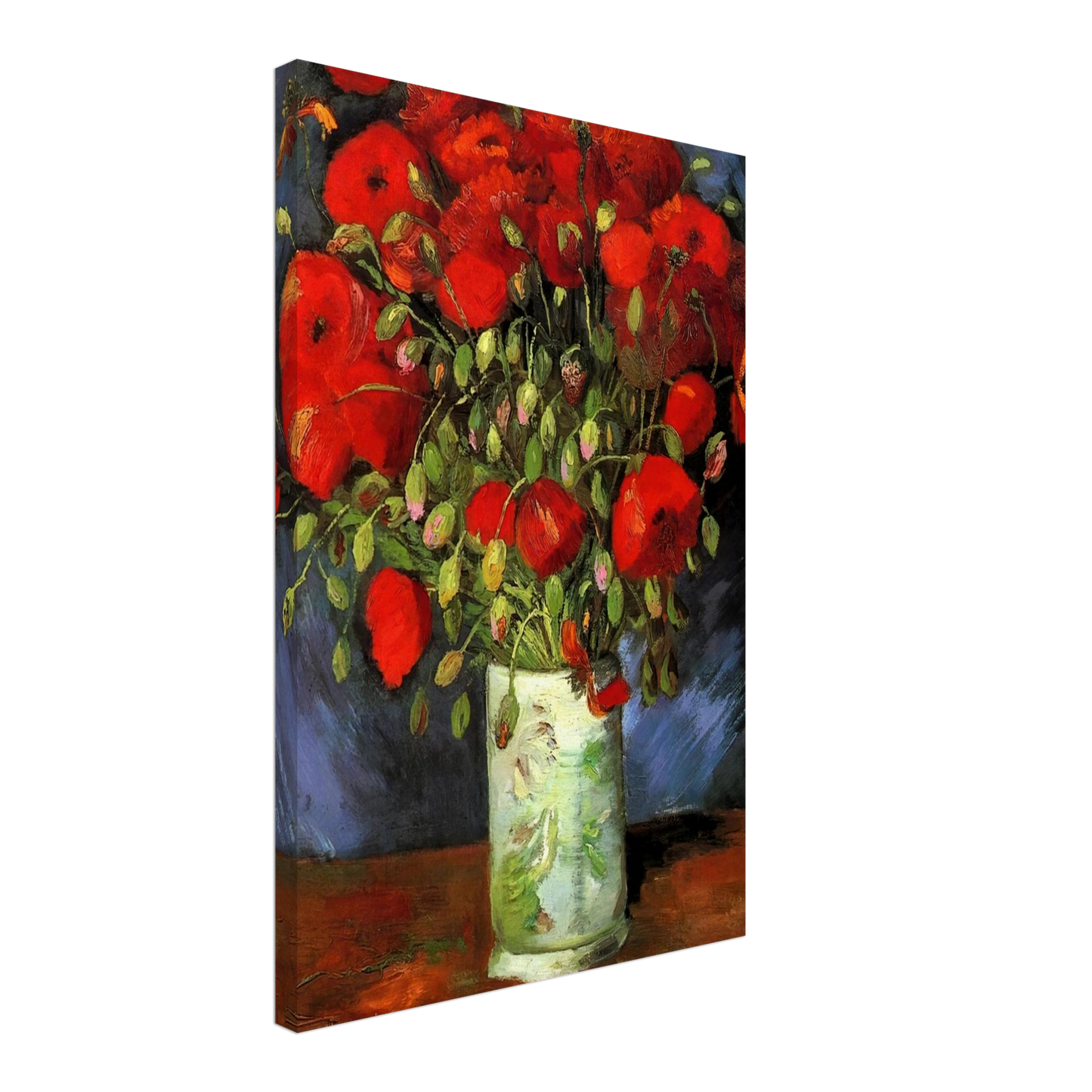 Vincent van Gogh - Vase with Red Poppies Canvas - 70x100 cm / 28x40 inches-canvas