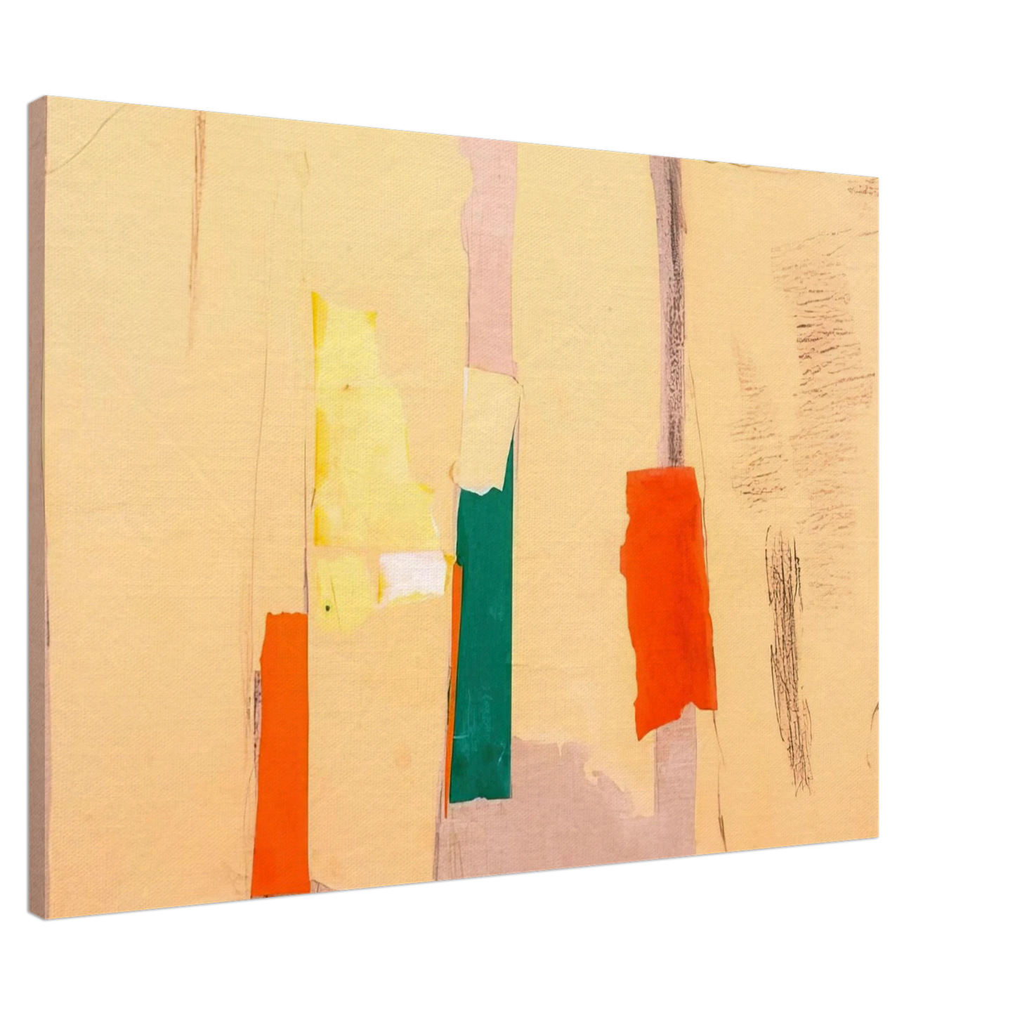 Esteban Vicente - UNTITLED 1998 Canvas - 20x30 cm / 8x12 inches-canvas