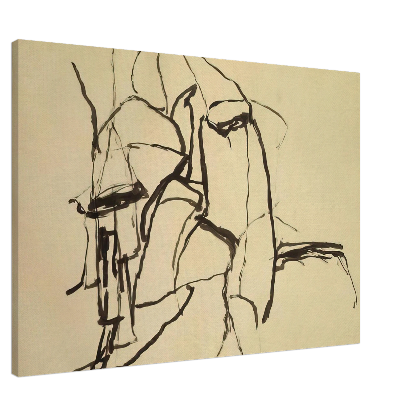 Philip Guston - CELEBRATION Canvas - 20x30 cm / 8x12 inches-canvas