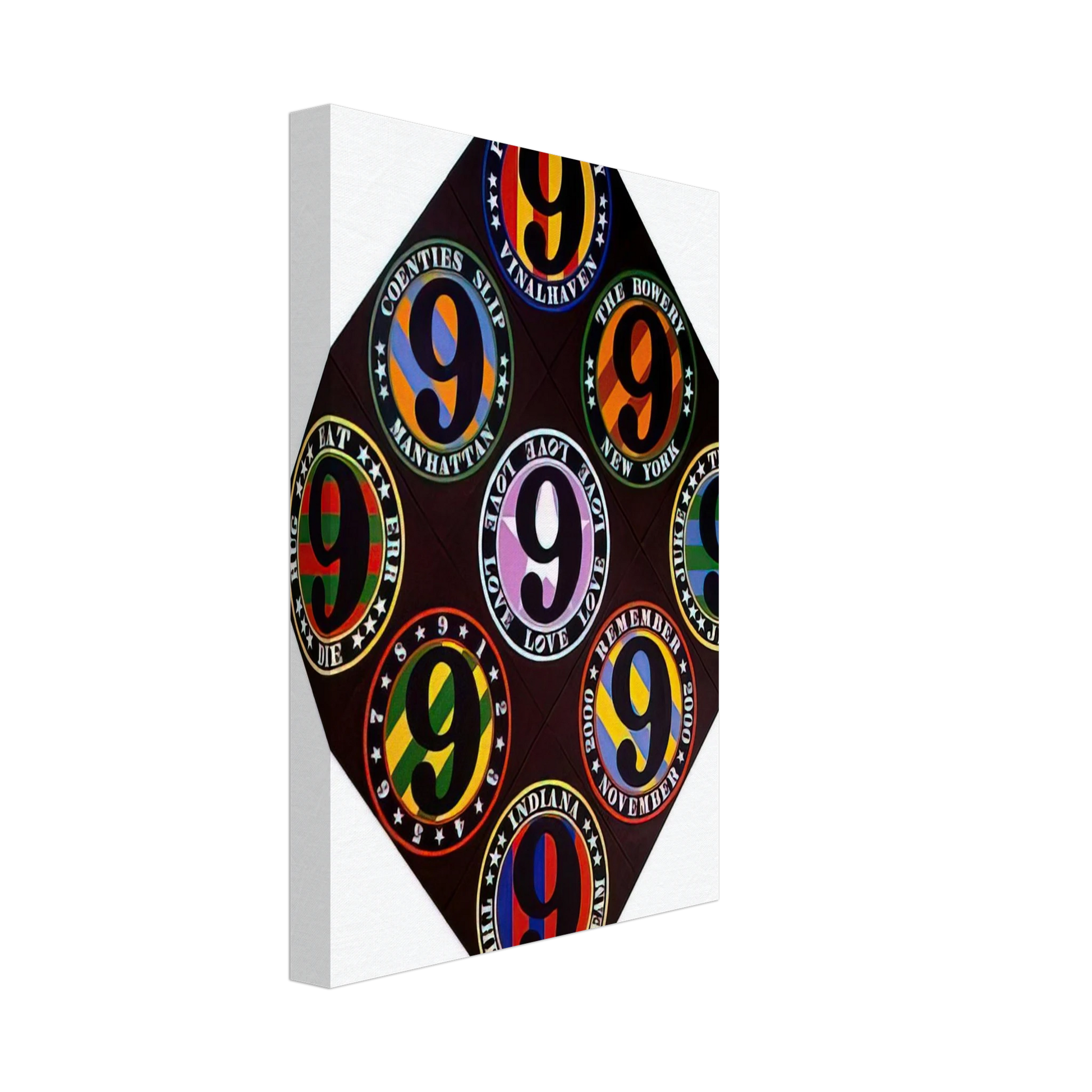 Robert Indiana - The Ninth American Dream Canvas - 70x100 cm / 28x40 inches-canvas