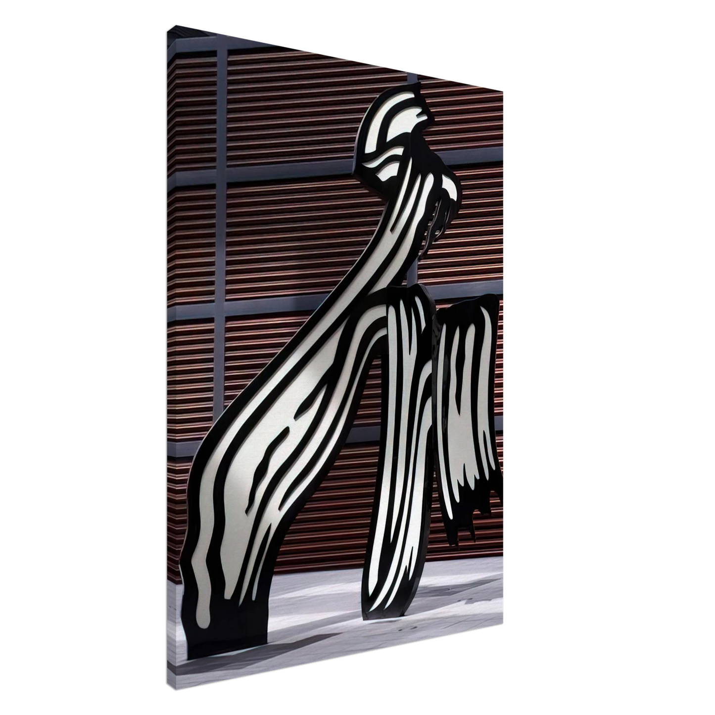 Roy Lichtenstein - BRUSHSTROKE 1996 Canvas - 20x30 cm / 8x12 inches-canvas