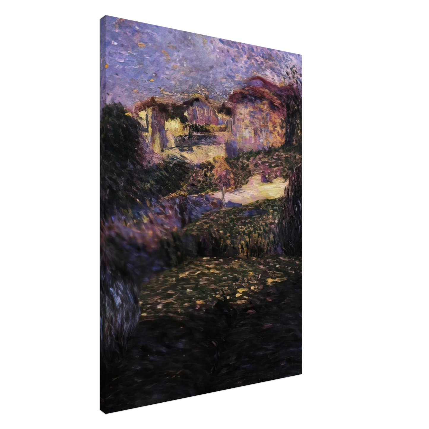 Carlo Carra - PAESAGGIO 1909 Canvas - 20x30 cm / 8x12 inches-canvas