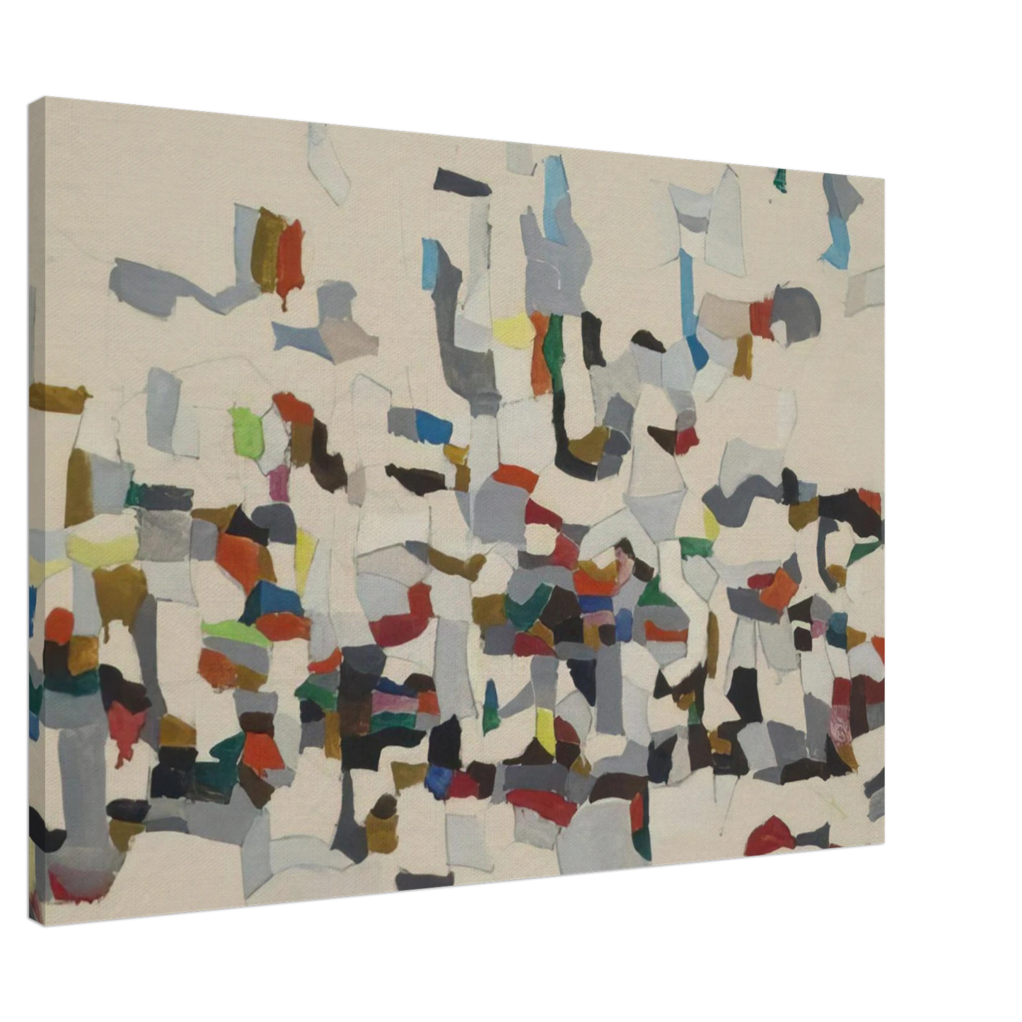 Robert Goodnough - Untitled Composition - 1957 Canvas - 20x30 cm / 8x12 inches-canvas