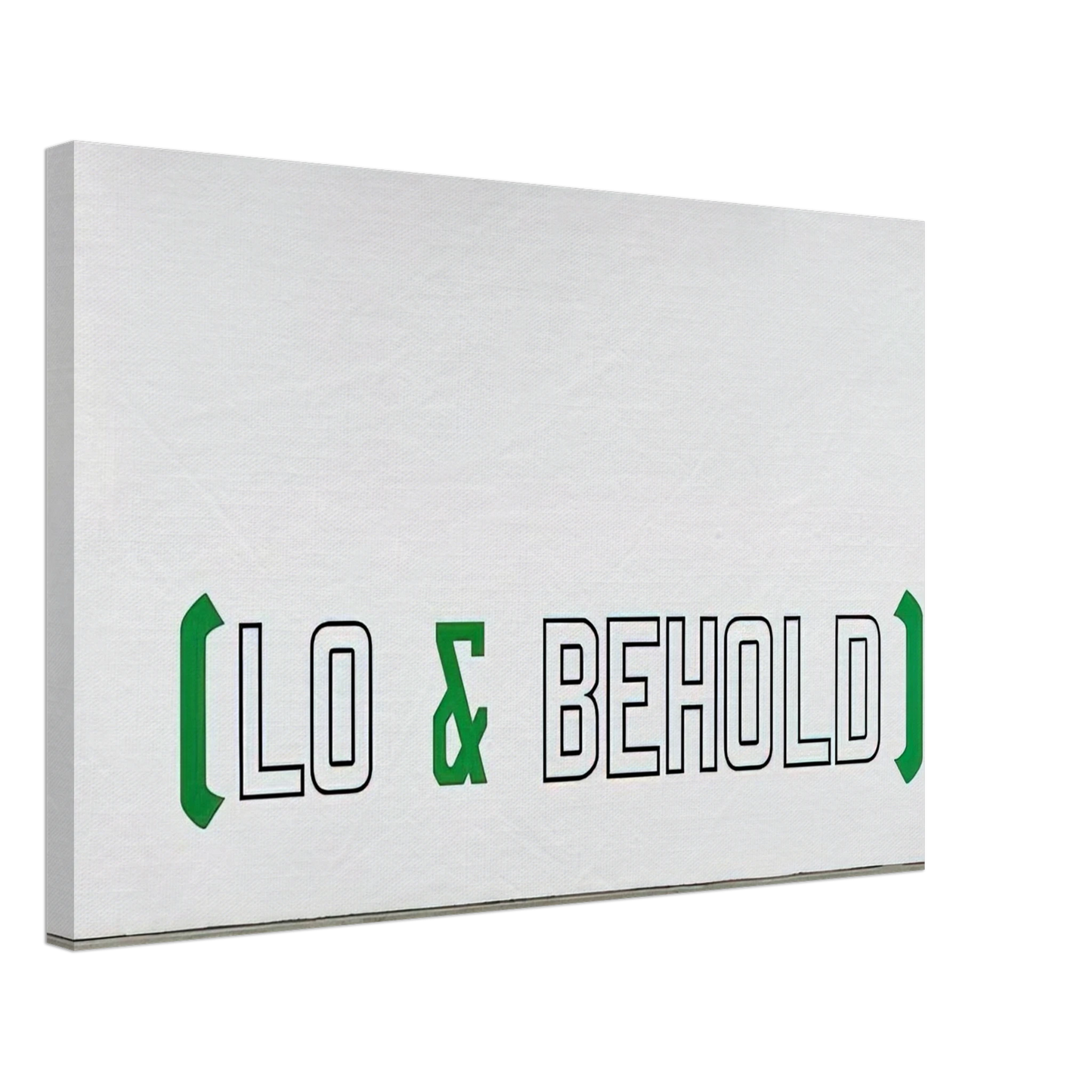Lawrence Weiner - Lo  Behold - 2006 Canvas - 70x100 cm / 28x40 inches-canvas