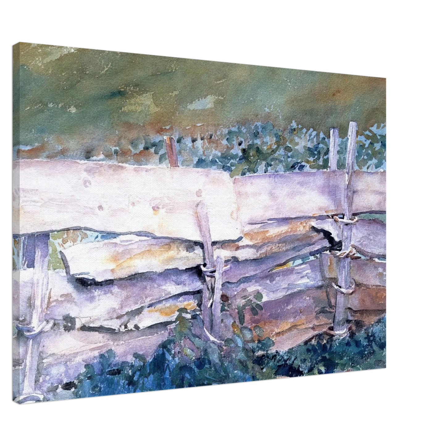 John Singer Sargent - The Fence Canvas - 20x30 cm / 8x12 inches-canvas