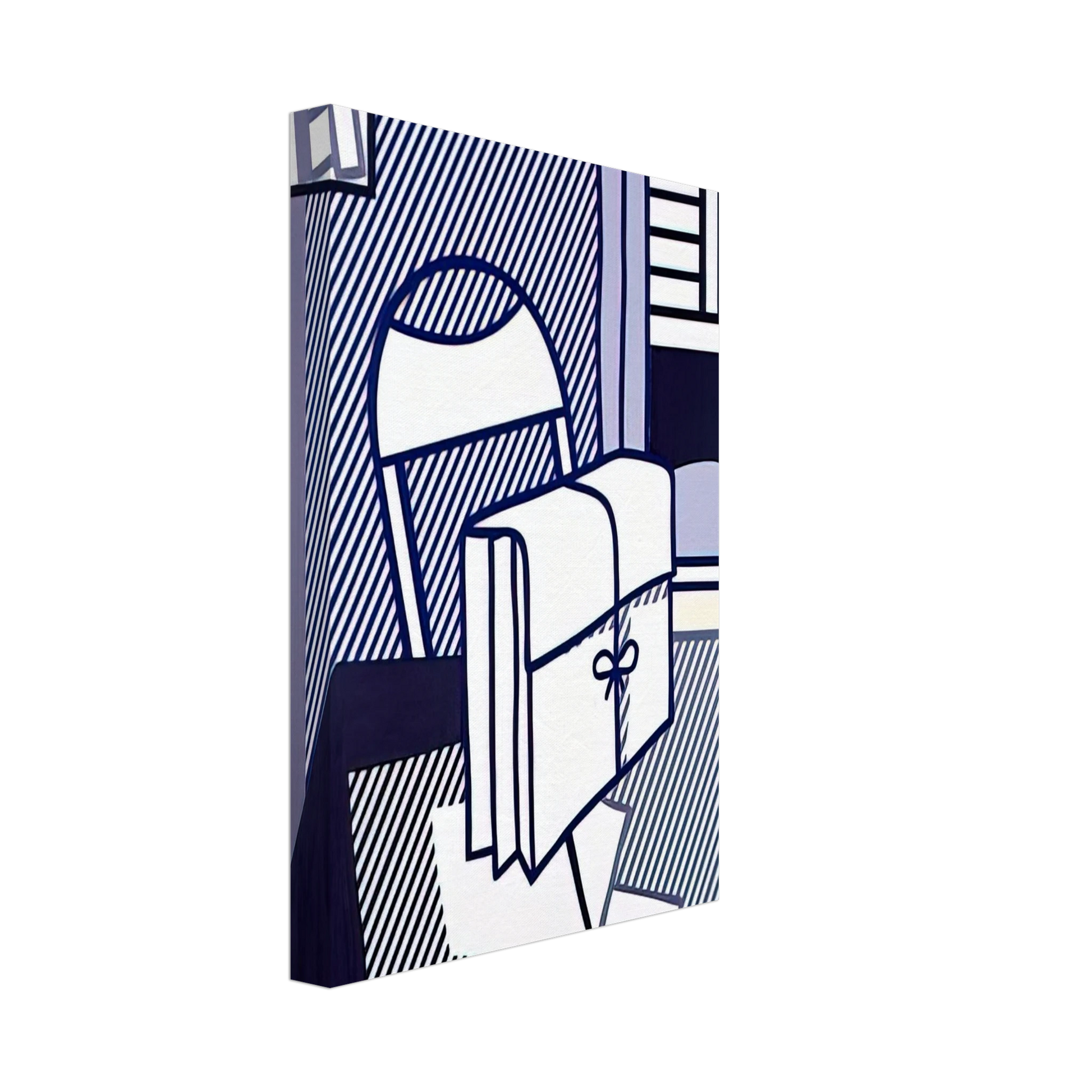 Roy Lichtenstein - STILL LIFE WITH DOSSIER 1976 Canvas - 70x100 cm / 28x40 inches-canvas