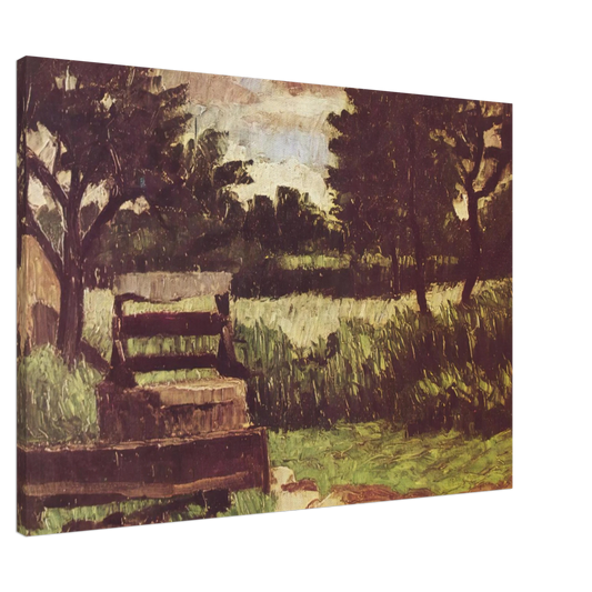 Paul Cezanne - Landscape with fountain Canvas - 20x30 cm / 8x12 inches-canvas