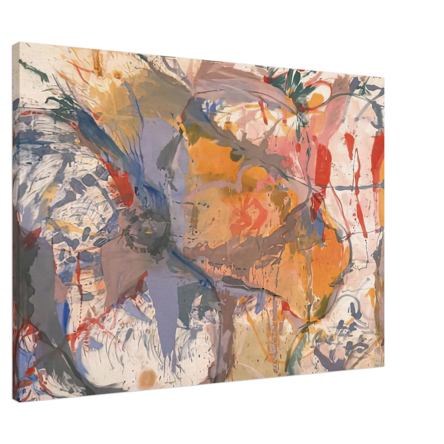 Helen Frankenthaler - Before the Caves, 1958- Canvas - 20x30 cm / 8x12 inches-canvas