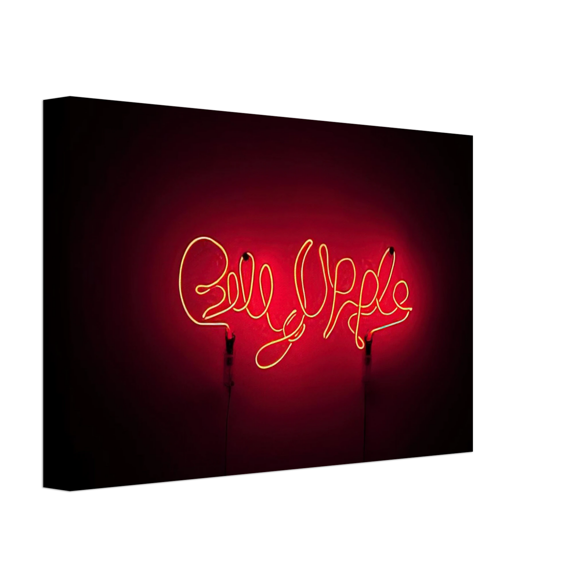 Billy Apple - Neon Signature Red - 1967 Canvas - 70x100 cm / 28x40 inches-canvas