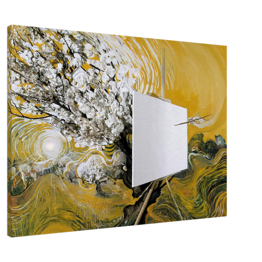 Brett Whiteley - The Blossom Tree - 1982 Canvas - 20x30 cm / 8x12 inches-canvas