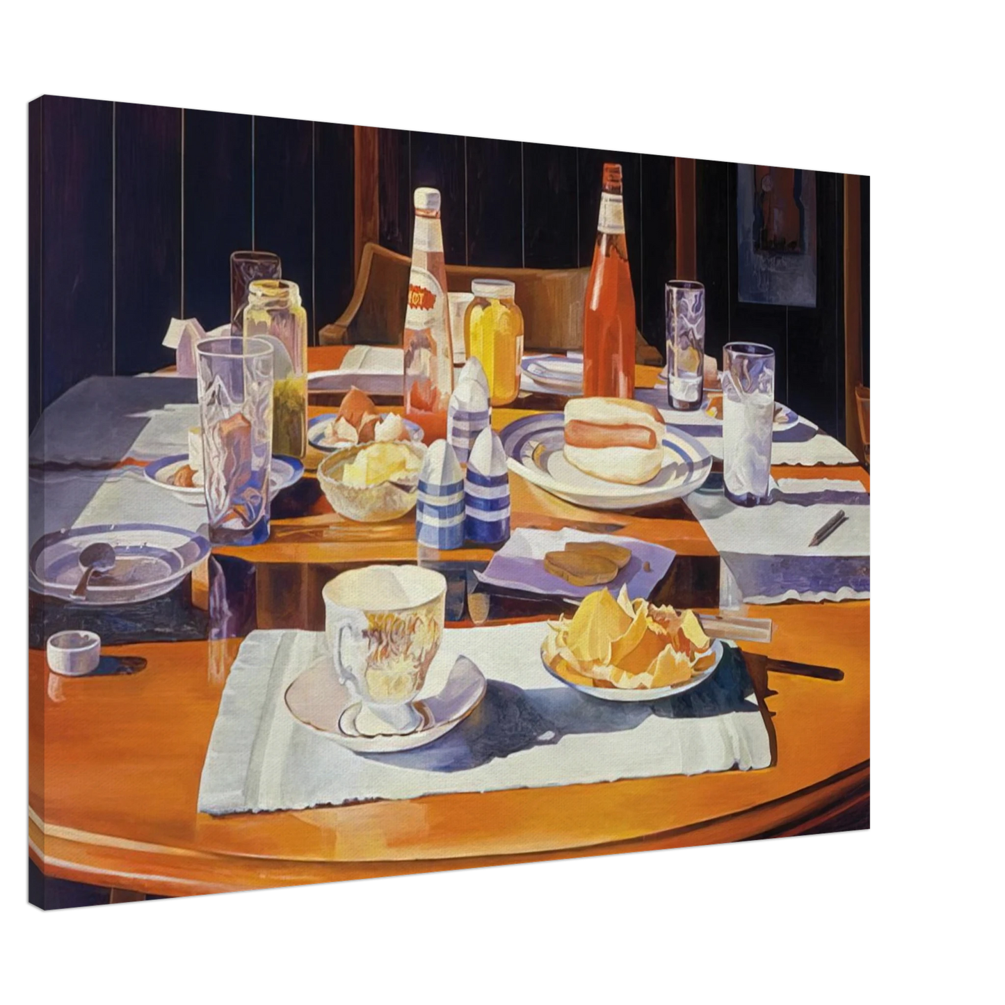 Mary Pratt - Supper Table - 1969 Canvas - 20x30 cm / 8x12 inches-canvas