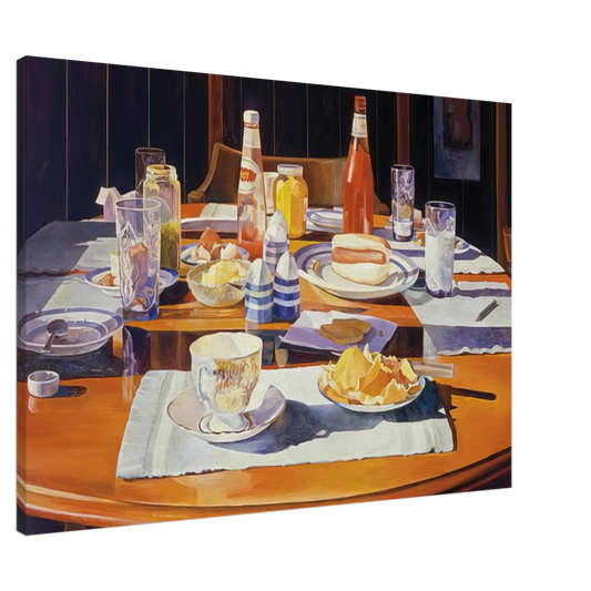 Mary Pratt - Supper Table - 1969 Canvas - 20x30 cm / 8x12 inches-canvas