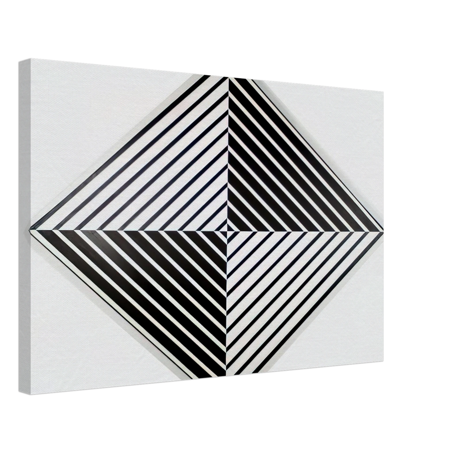 Carmen Herrera - Black and White - 1952 Canvas - 40x60 cm / 16x24 inches-canvas