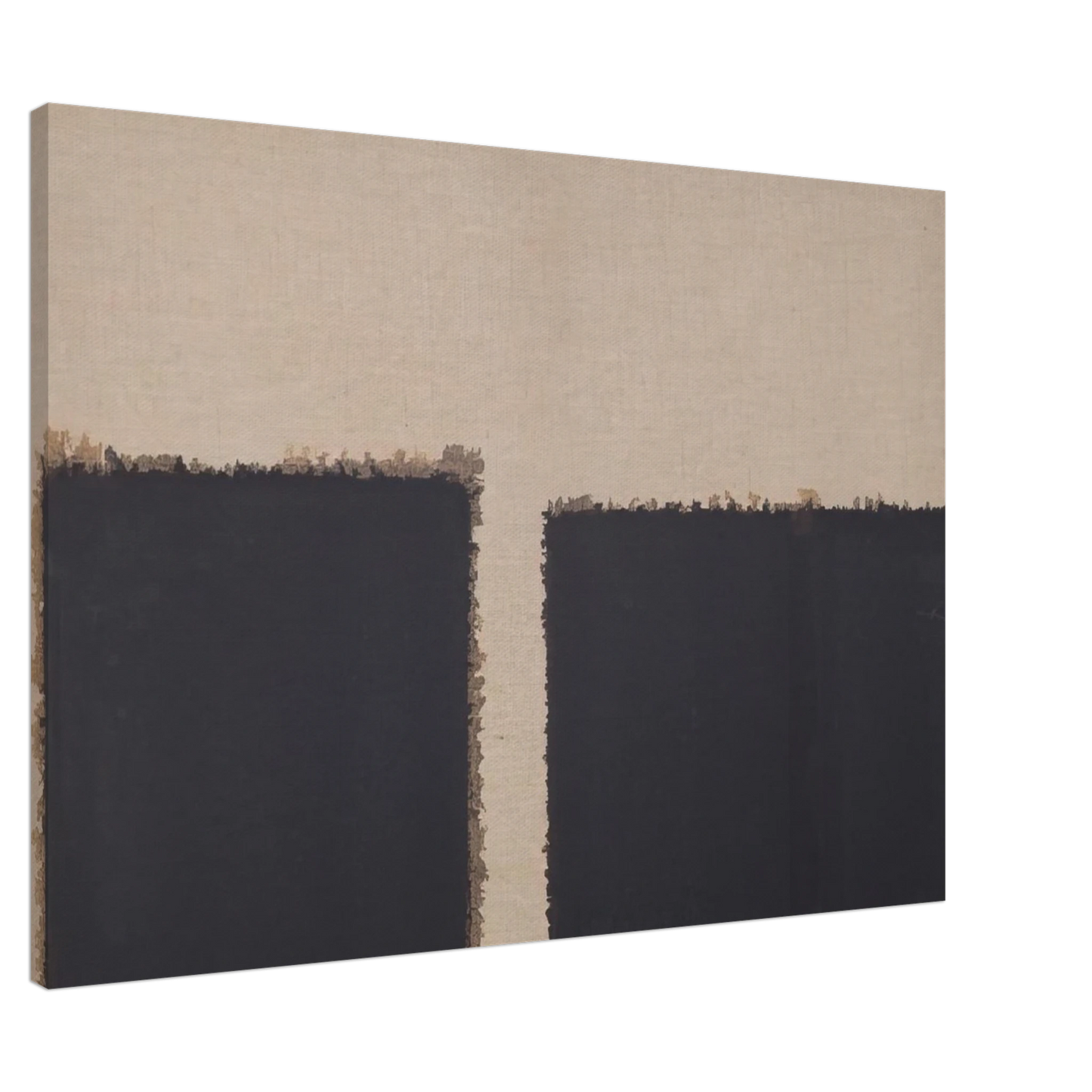 Yun Hyong-keun - Burnt Umber  Ultramarine - 2004 Canvas - 20x30 cm / 8x12 inches-canvas