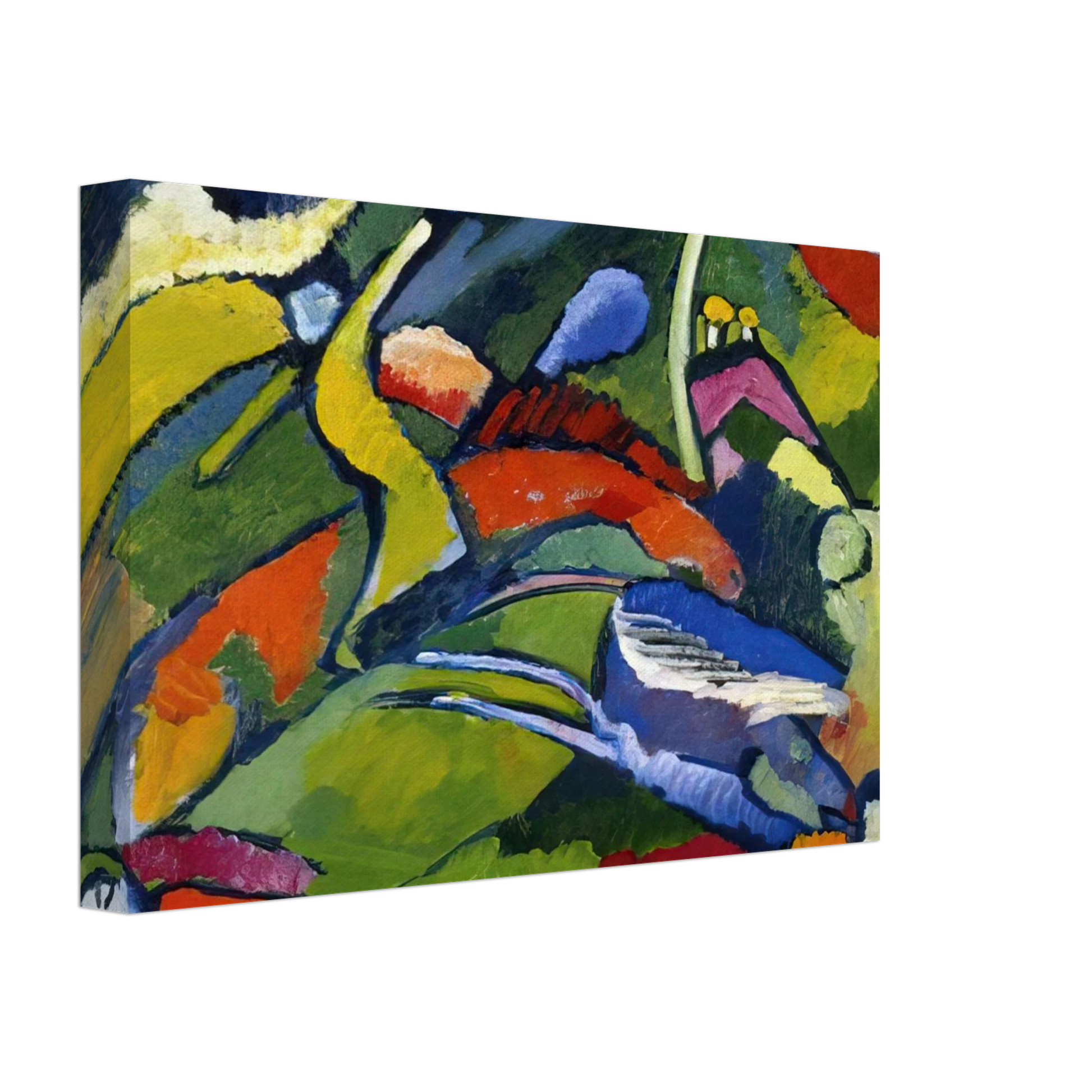 Wassily Kandinsky - TWO RIDERS AND RECLINING FIGURE Canvas - 40x60 cm / 16x24 inches-canvas