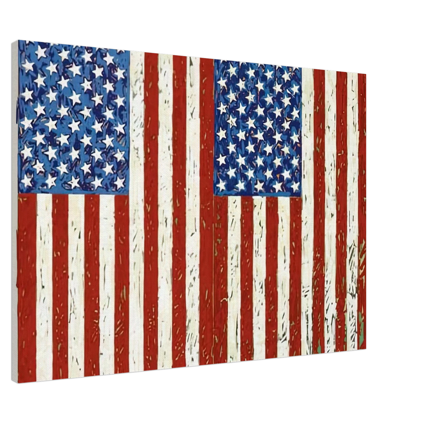 Jasper Johns - FLAGS I ULAE 128 Canvas - 20x30 cm / 8x12 inches-canvas