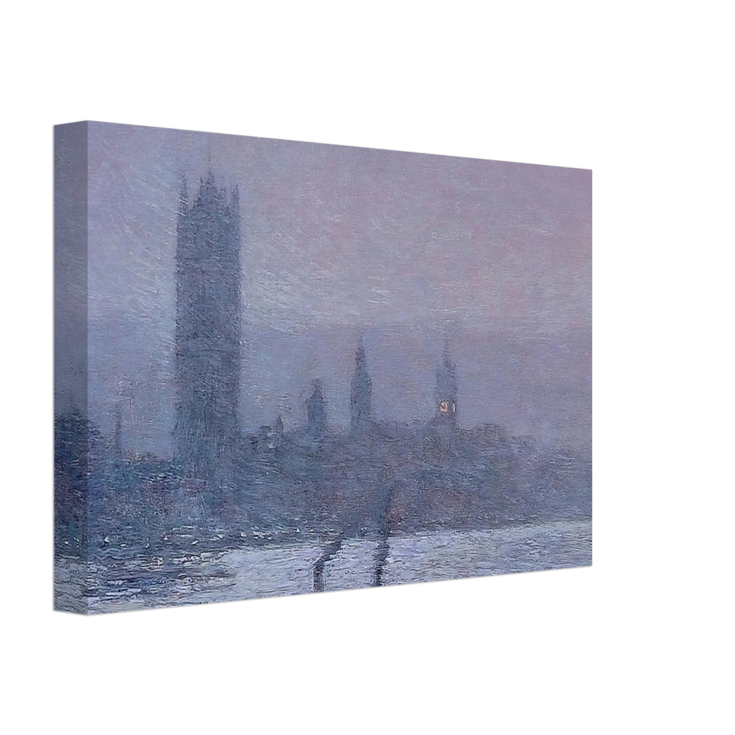 Childe Hassam - Houses of Parliament, Early Evening Canvas - 40x60 cm / 16x24 inches-canvas