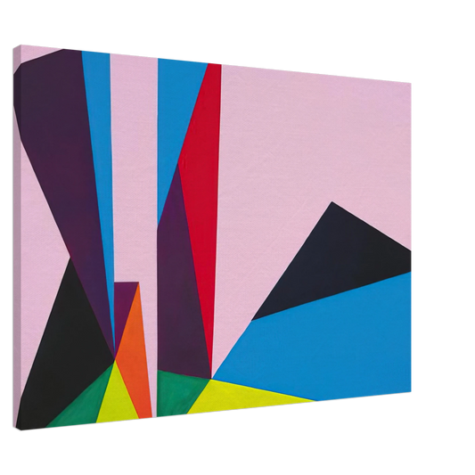 Lorser Feitelson - Magical Space Forms - 1948 Canvas - 20x30 cm / 8x12 inches-canvas