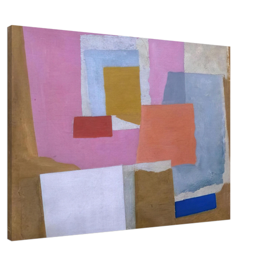 Ben Nicholson - 1924 first abstract painting, Chelsea - 1924 Canvas - 20x30 cm / 8x12 inches-canvas