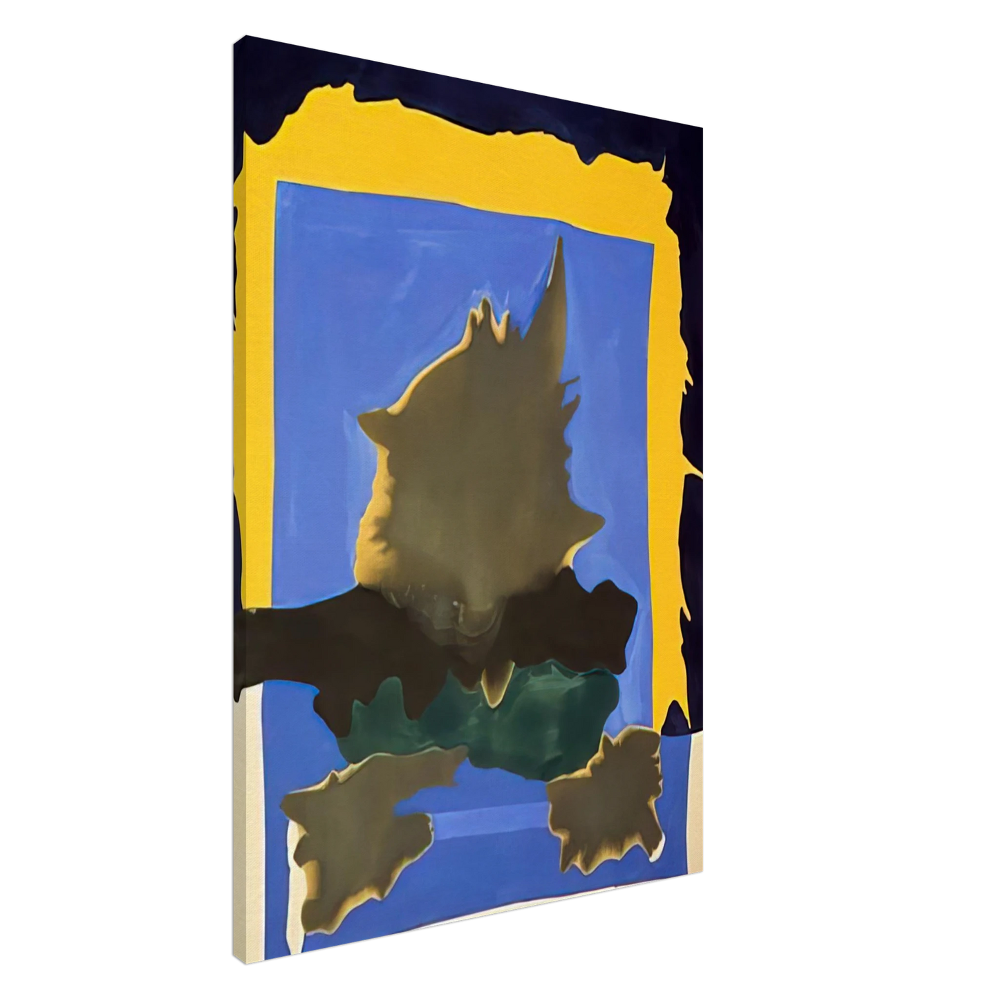 Helen Frankenthaler - Interior Landscape - 1964 Canvas - 20x30 cm / 8x12 inches-canvas