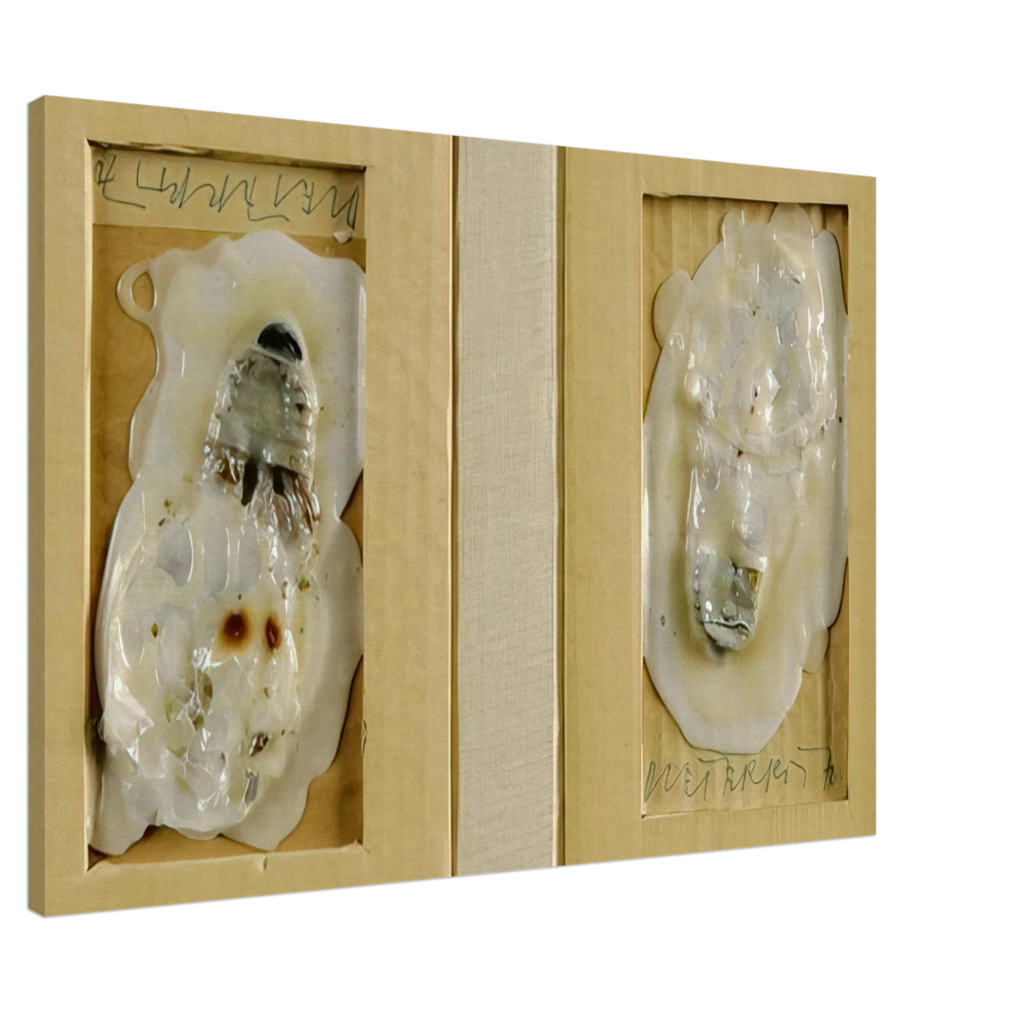 Dieter Roth - Snow - 1970 Canvas - 20x30 cm / 8x12 inches-canvas