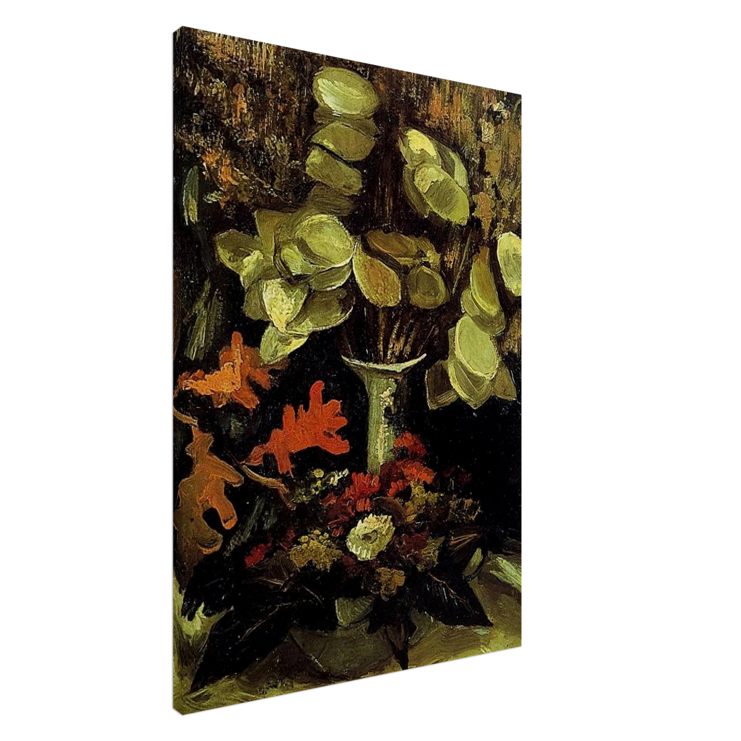 Vincent van Gogh - Vase with Honesty Canvas - 20x30 cm / 8x12 inches-canvas