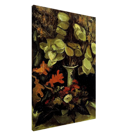 Vincent van Gogh - Vase with Honesty Canvas - 20x30 cm / 8x12 inches-canvas