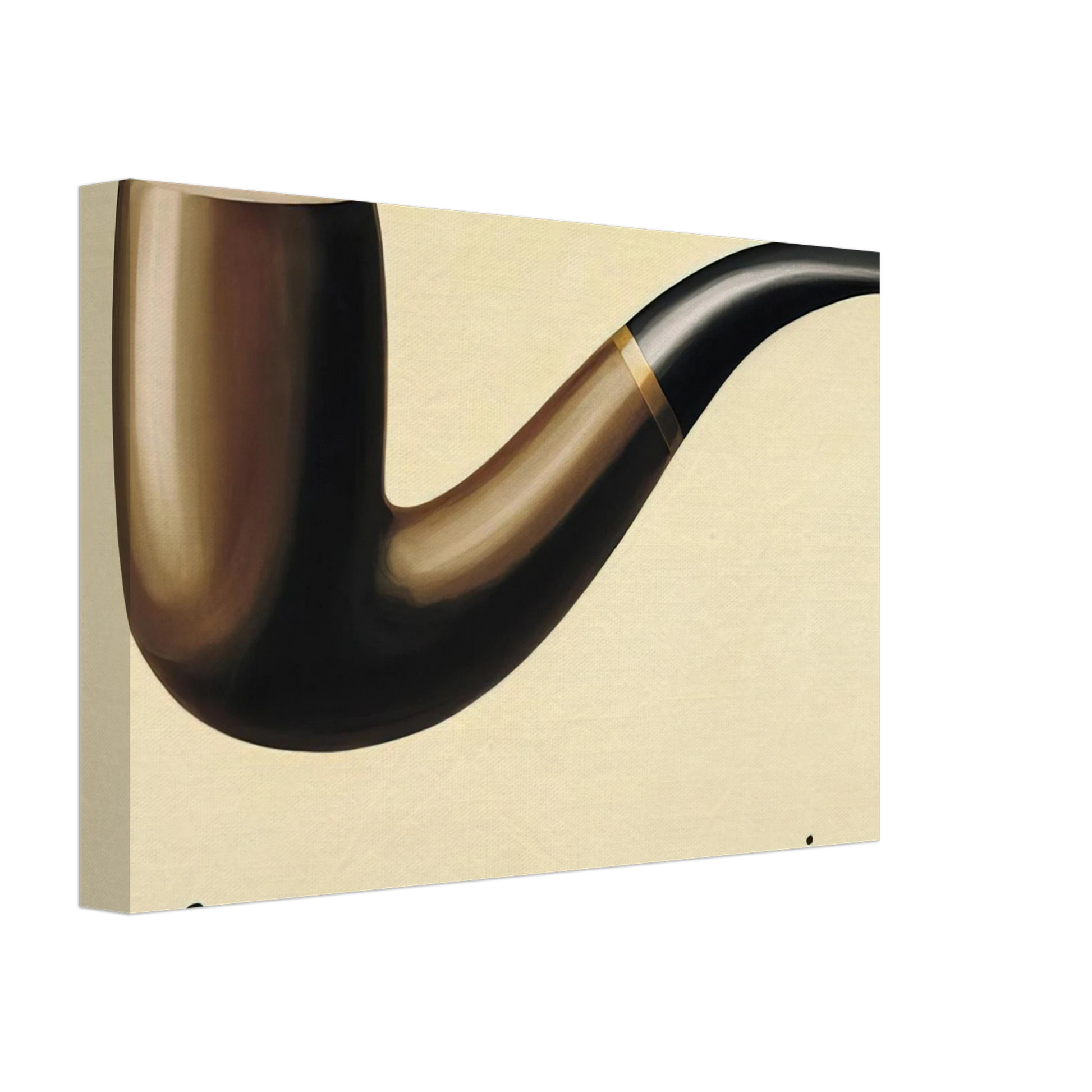 Rene Magritte - THE TREACHERY OF IMAGES THIS IS NOT A PIPE 1948 Canvas - 70x100 cm / 28x40 inches-canvas